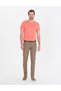 Pink Slim Fit Crew Neck Basic T-Shirt 50267073-Vr204 - 4