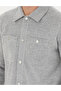 Gray Melange Classic Collar Double Pocket Regular Fit Knitted Shirt Jacket 50280182-Vr086 - 7