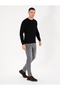 Black Slim Fit Crew Neck Basic Knitwear Sweater 50270179 -Vr046 - 3