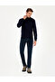 Navy Blue Slim Fit Half Turtleneck Basic Knitwear Sweater 50296548-Vr033 - 4