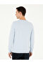 Light Blue Slim Fit Crew Neck Basic Sweater 50296575-Vr003 - 5