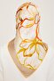 Stone Flower Pattern Tivil Silk Scarf 9110 - 31 - 4