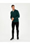 Green Regular Fit Zippered Polo Neck Sweater 50296453-Vr054 - 4