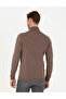 Light Brown Slim Fit Turtleneck Wool Blend Basic Knitwear Sweater 50270052-Vr002 - 5