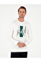 Ecru Regular Fit Crew Neck Sweatshirt 50290612-Vr019