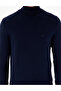 Navy Blue Slim Fit Turtleneck Basic Knitwear Sweater 50296582-Vr033 - 6