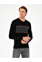 Black Slim Fit Crew Neck Wool Blend Sweater 50296439-Vr046