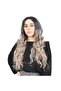 Fiber Sen Long Water Wave Wig / Black / Ashy Platinum Ombre - 2