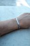 Steel Men's Bracelet Does Not Tarnish or Lose Color (16cm+6 cm Extension)