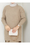 Wonderful Knitted Knitwear with Knitted Detail, Comfortable and Stylish Two-Piece Set - 2