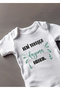 Short Sleeve Don'T Leave My Uncle Printed Bodysuit - 2