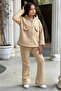 3 Thread Raster Tracksuit Set with Fleece for Girl - Festive with Jacket and Pants - 3