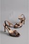 SEÇ 649 WOMEN'S EVENING SHOES (Heel Height: 10 cm) PLATINUM