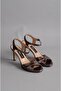 SEÇ 649 WOMEN'S EVENING SHOES (Heel Height: 10 cm) PLATINUM - 3