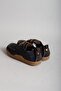 Select 215340 genuine leather casual men's shoes navy blue - 6