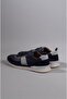 Kmc 1687 genuine leather casual men's shoes navy blue - 2