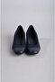 EBRU 7097 Genuine Leather COMFORT WOMEN'S HEEL SHOES NAVY BLUE - 2
