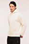 Men's Hooded Sweat - Ros 17Hs109, Ecru