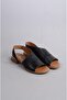 Select 32208 genuine leather women's sandal black