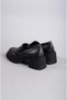 SELECTION 101012 Genuine Leather PLATFORM HEEL MASCULINE SHOES (Heel 6cm - Platform 2cm) BLACK - 6