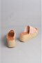 SELECT 17 Genuine Leather Wedge Heel Slipper PINK - 4