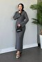 Zeynep Knitwear Dress Smoked