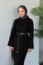 Zeynep Knit Dress Black - 2