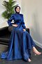Navy Blue Izgi Evening Dress