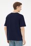 Men's Comfort Fit Crew Neck Navy T-Shirt 50287049-VR033 - 5