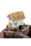 K-131 Model Silicone and Polyester Stone Powder Plaster Mold - Married Flower Pot Terrarium with Ladder - 5