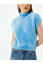 Sleeveless Stand Collar Plush Sweater - 5