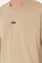Men's Comfort Fit Crew Neck Light Khaki T-Shirt 50287083-Vr183 - 7