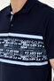 Men's Regular Fit Polo Neck Navy Blue T-Shirt 50287101-Vr033 - 7