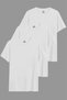 White Color Regular Fit Cotton Men's T-Shirt 3 Pack