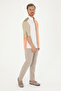 Men's Carrot Fit Camel Canvas Trousers 50287457-Vr015 - 4