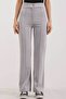 6629 High Waist Palazzo Trousers - Gray