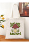 Don't Hate Meditate Mushroom Designed Tote Bag Cloth Bag - 3
