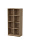 Wooden Display Shelves with 8 Storage Compartment, Freestanding Files, Light Imperia