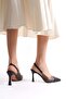 897 Women's Open Back Transparent Detailed Stiletto - 7