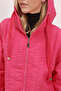 5138 Quilted Long Coat - C. Fuchsia - 4