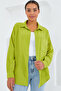 20153 Single Pocket Oversize Linen Shirt - Oil Green - 2