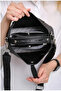 Women's Lock Detailed Hand and Shoulder Bag - 5