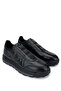 Men's Genuine Leather Black Casual Shoes - 2