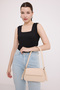 Women's Cream Covered Baguette Bag 010169 - 3