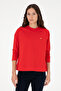Women's Red Crew Neck Sweatshirt 50296903-Vr030