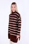 Acı Kahve Striped Turtleneck Tunic 5415