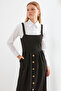 2490 Long Salopet Dress - Black - 2