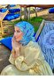 وشاح ناعم من مينا الطبيعة باللون الأزرق الفاتح 1146-13 - 2