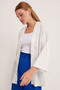 Women's Silver Beaded Knitted Kimono 5925 - 2