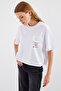 4321 Oversize T-Shirt with Pocket Detail - White